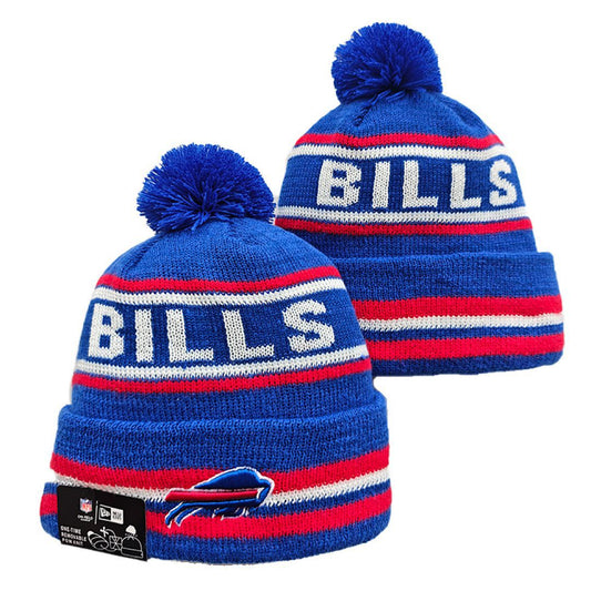 Blue/White/Red Football Beanie