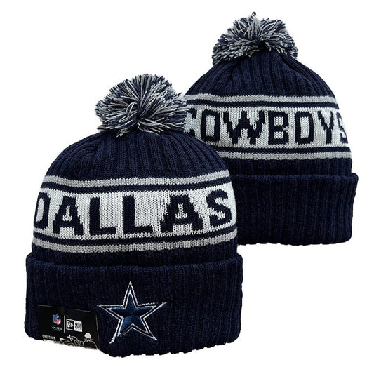 Navy/Gray Football Beanie