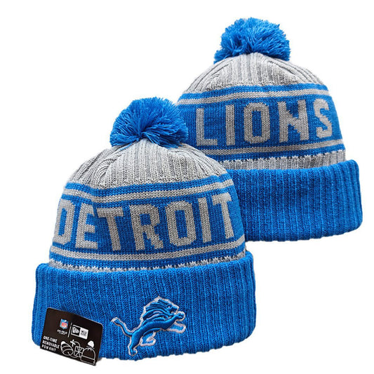 Blue/Gray Football Beanie