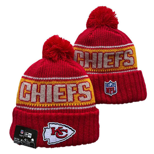 Red/Yellow/White Football Beanie