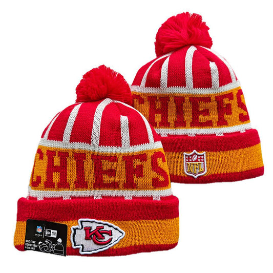 Red/Yellow/White Football Beanie