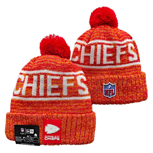 Red/Yellow/White Football Beanie