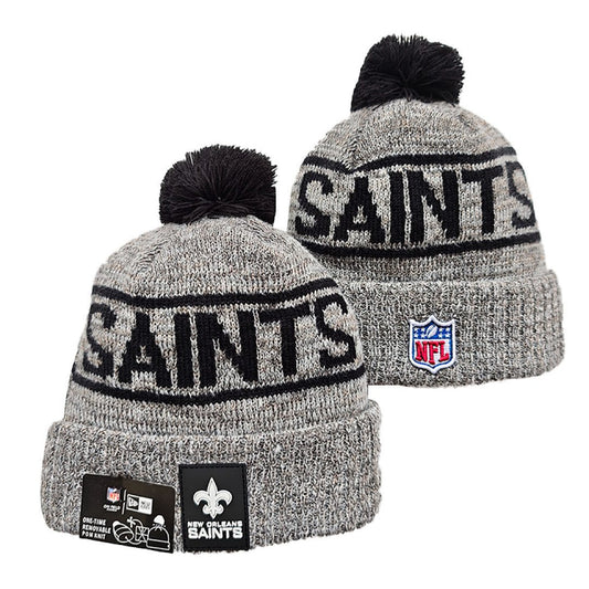 Gray/Black Football Beanie