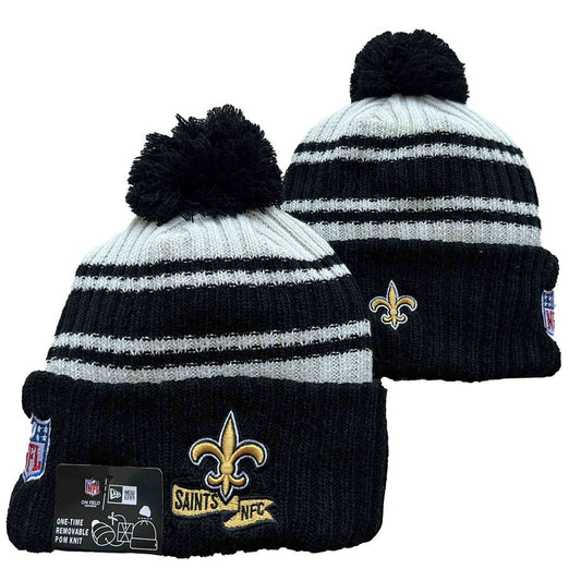 Black/White Football Beanie