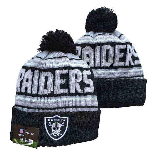 Gray/Black Football Beanie