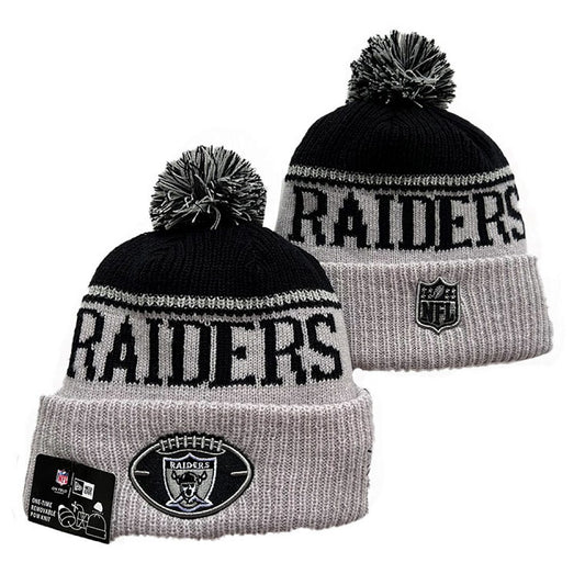 Gray/Black Football Beanie
