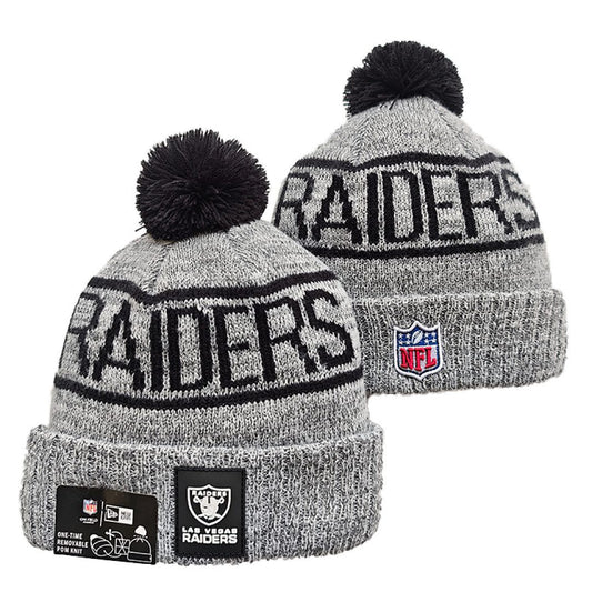 Gray/Black Football Beanie
