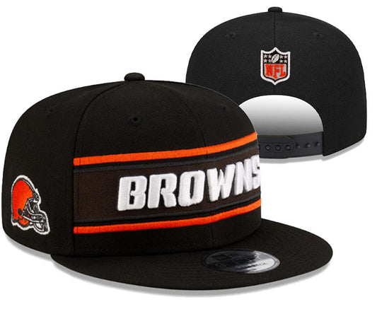 Black/Brown Football Hat