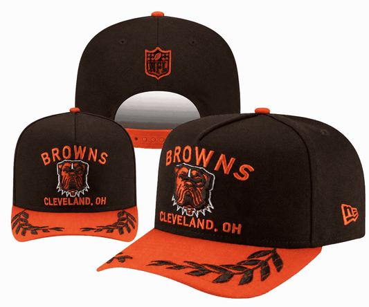 Brown/Orange Football Hat