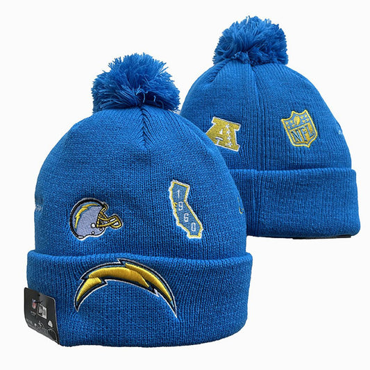 Blue Football Beanie