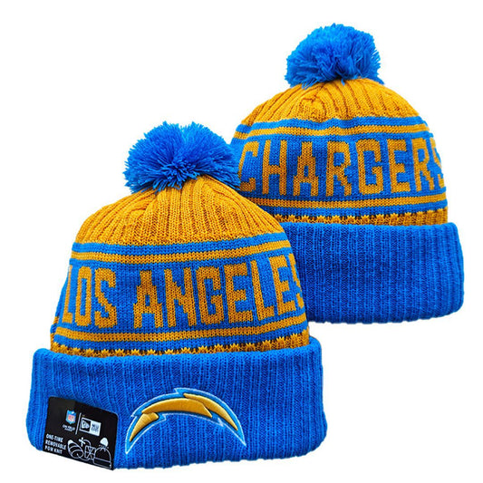 Yellow/Blue Football Beanie