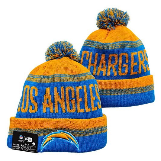 Yellow/Blue Football Beanie