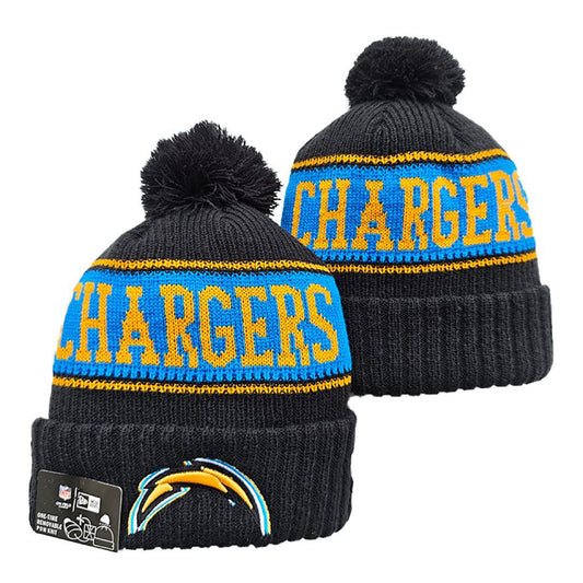 Black/Blue/Yellow Football Beanie