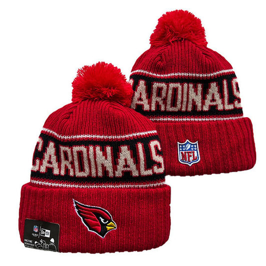 Red/Black/Cream Football Beanie