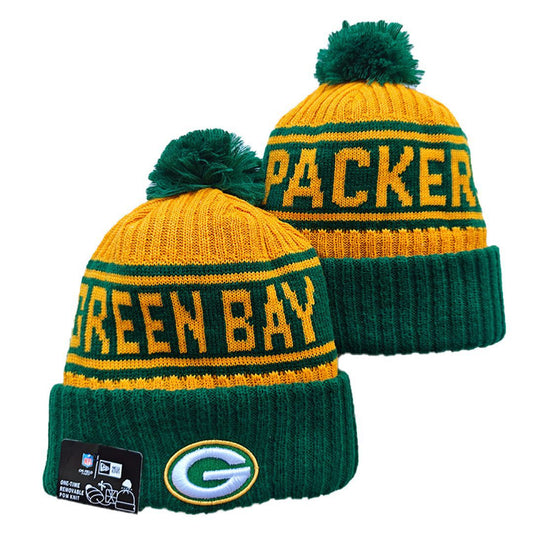 Yellow/Green Football Beanie