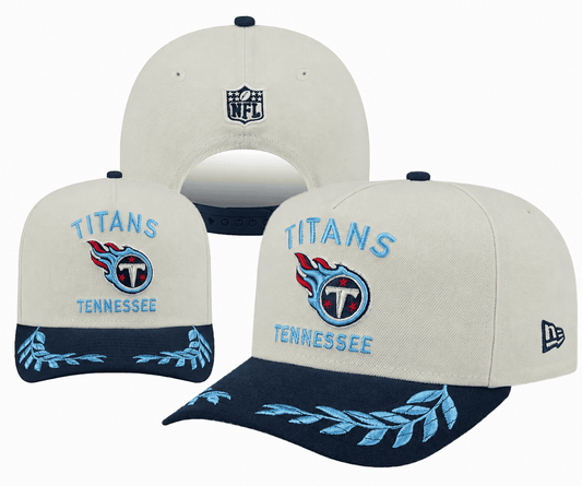 Cream/Navy Football Hat