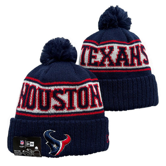 Navy/Red/White Football Beanie