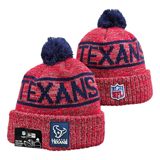 Red/Navy/White Football Beanie