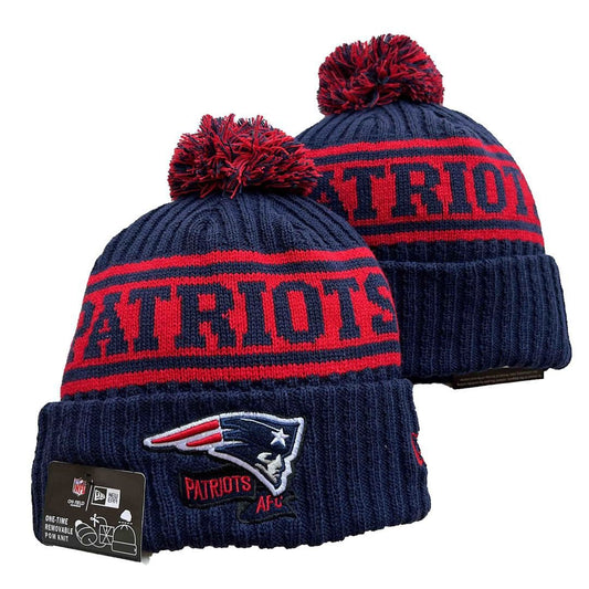 Navy/Red Football Beanie