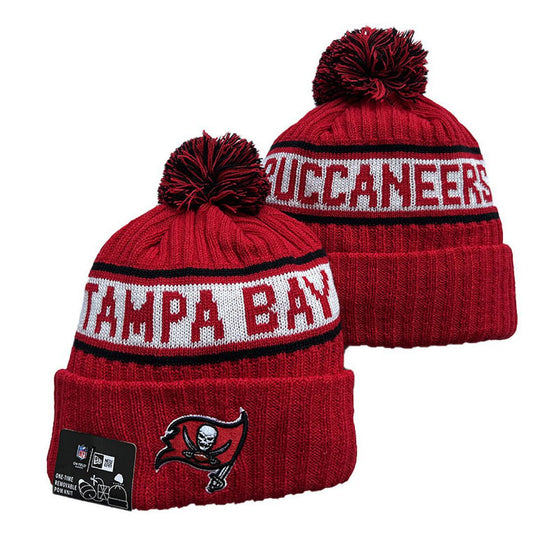 Red/White/Black Football Beanie