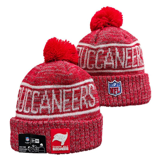 Red/Gray/White Football Beanie