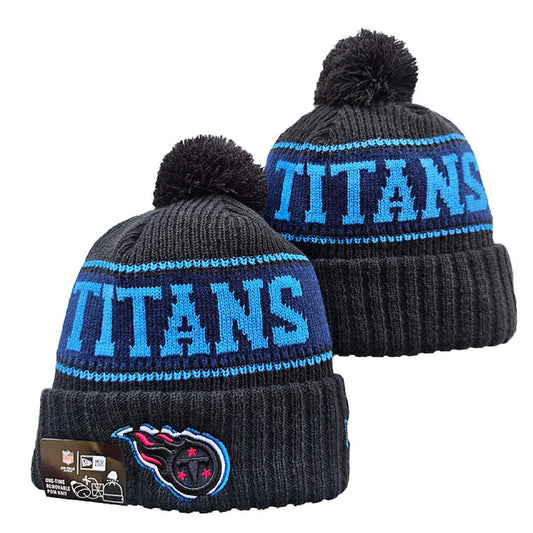 Gray/Navy/Blue Football Beanie