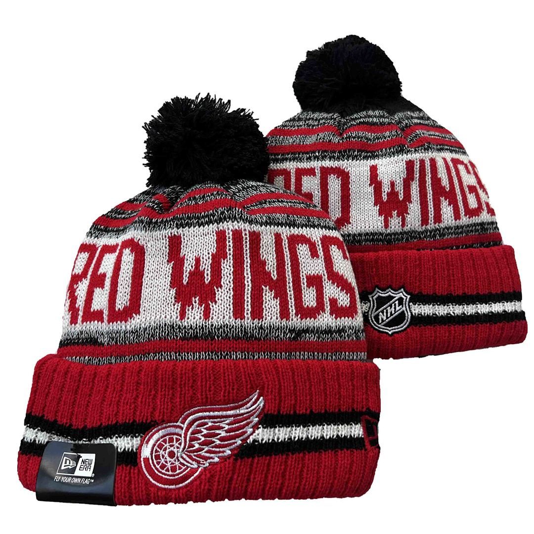 Red/Black/White Hockey Beanie