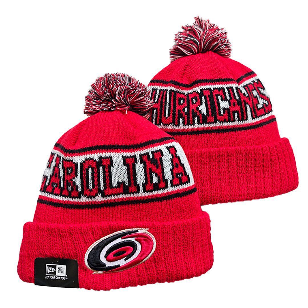 Red/Black/White Hockey Beanie