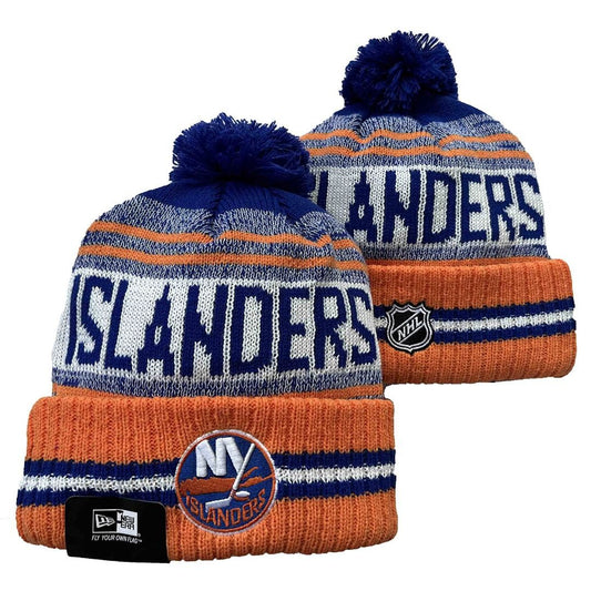 Orange/Blue/White Hockey Beanie