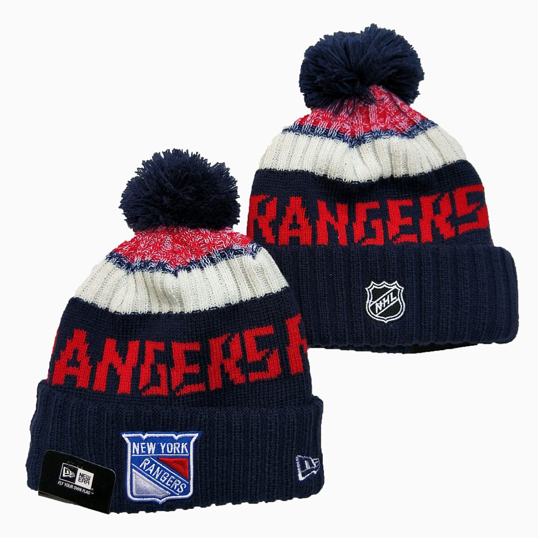 Navy/Red/White Hockey Beanie
