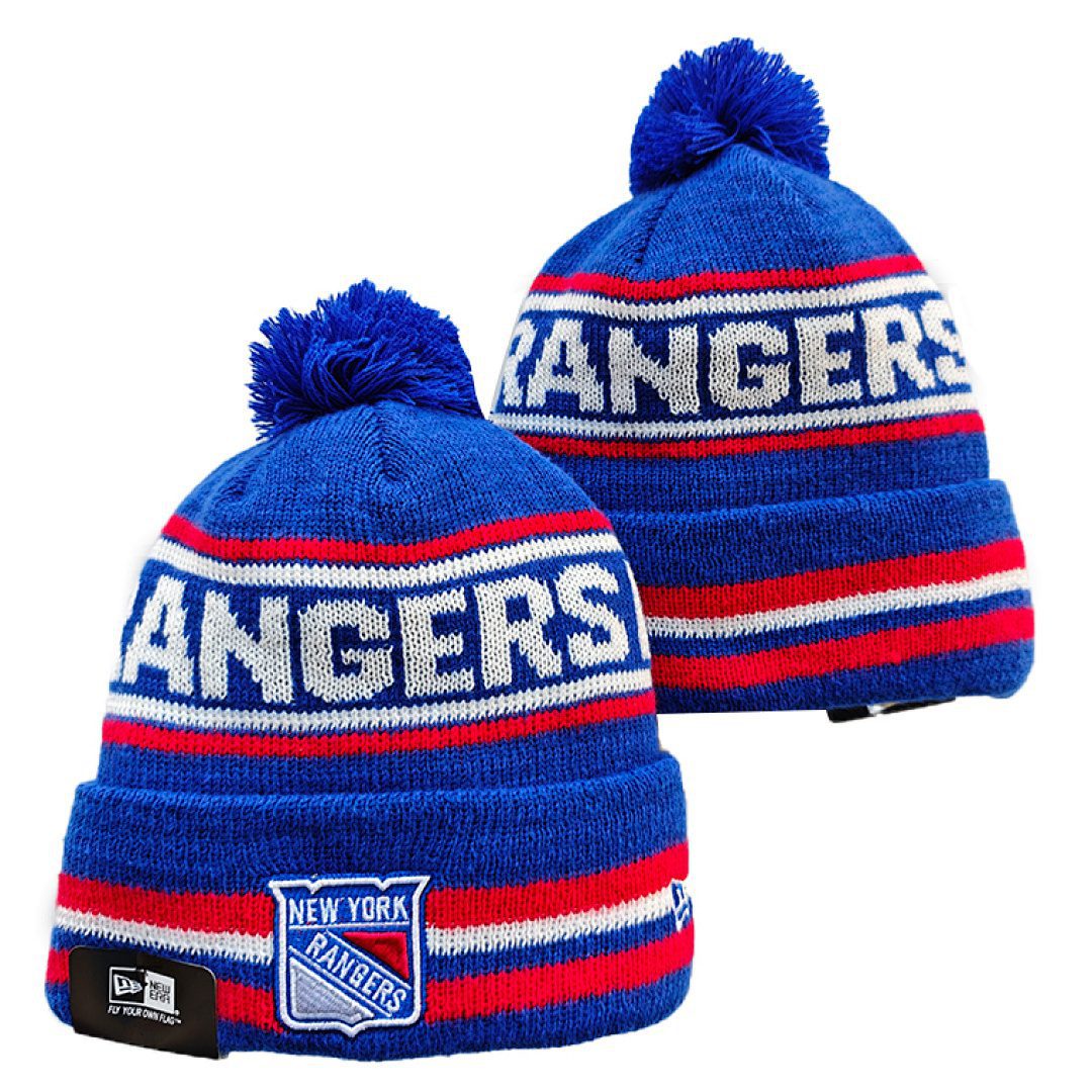 Blue/Red/White Hockey Beanie