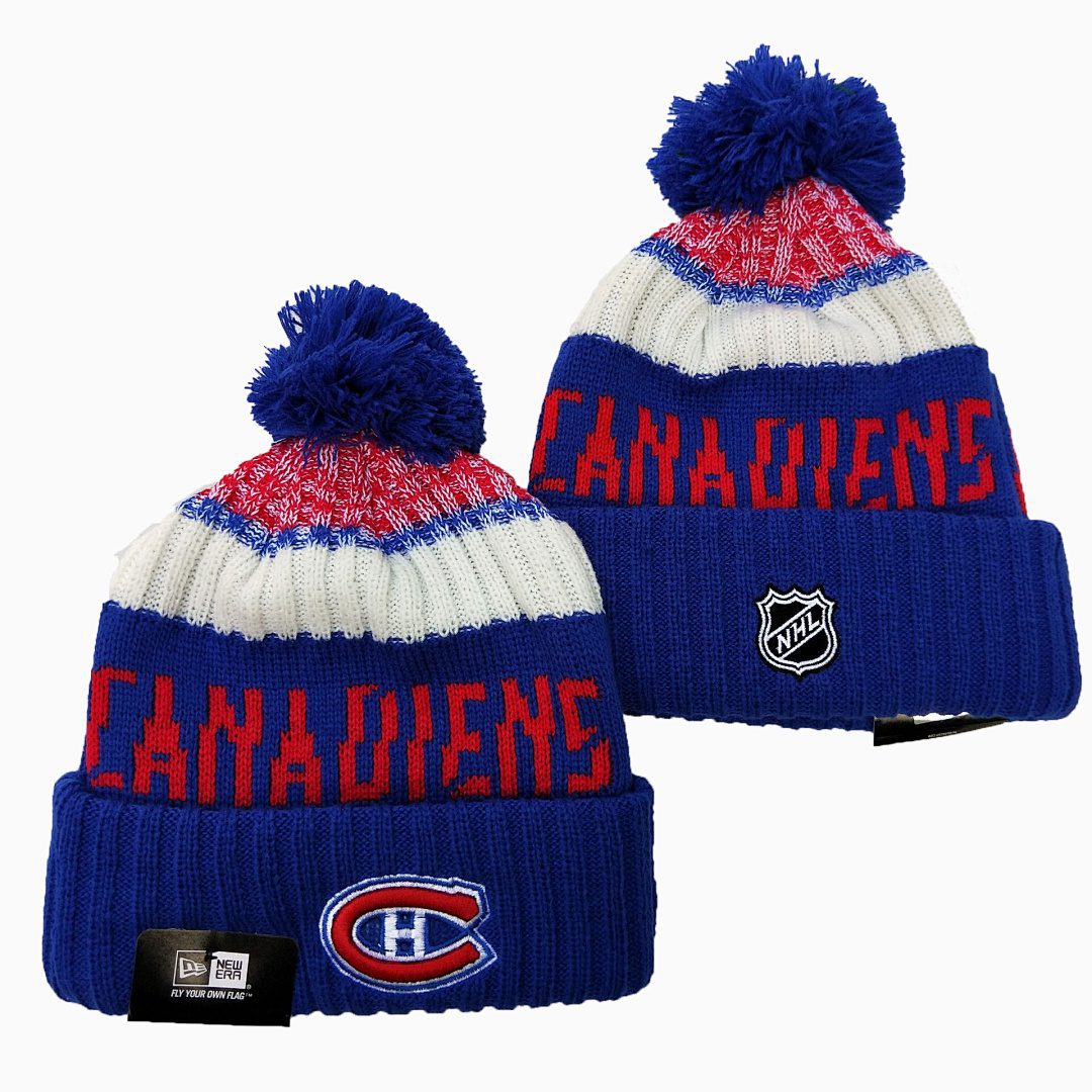 Blue/Red/White Hockey Beanie