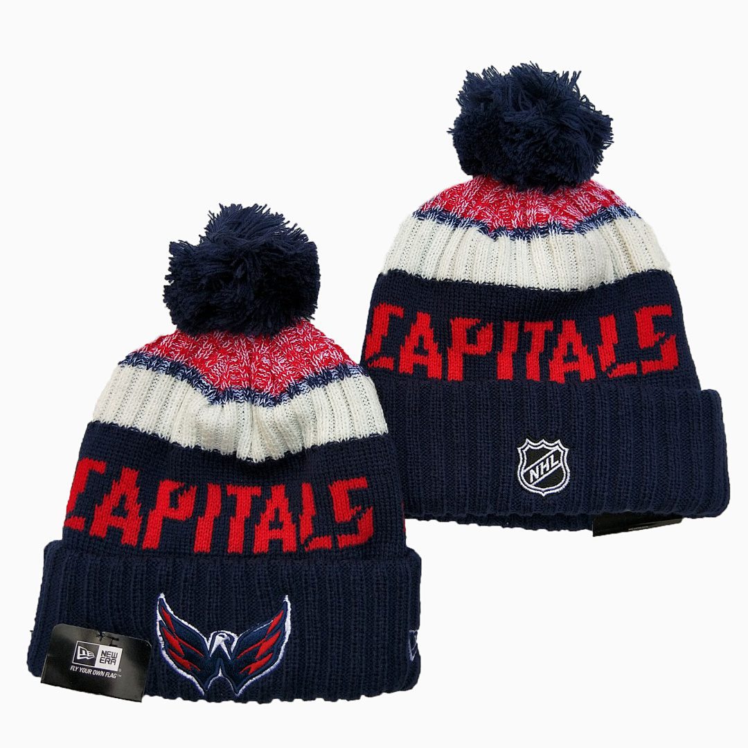 Navy/Red/White Hockey Beanie