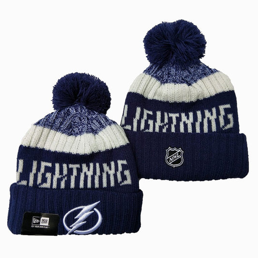 Navy/White Hockey Beanie