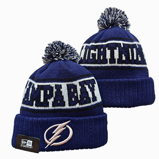 Navy/White Hockey Beanie