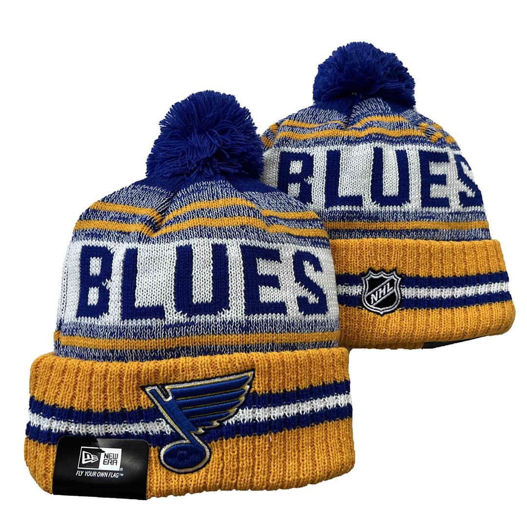 Gold/Navy/White Hockey Beanie