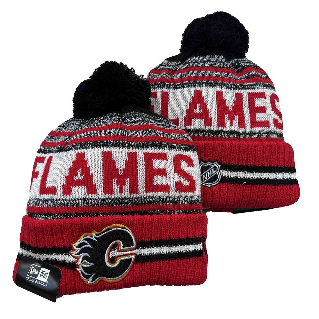 Red/Black/White Hockey Beanie