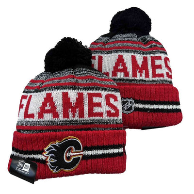 Red/Black/White Hockey Beanie