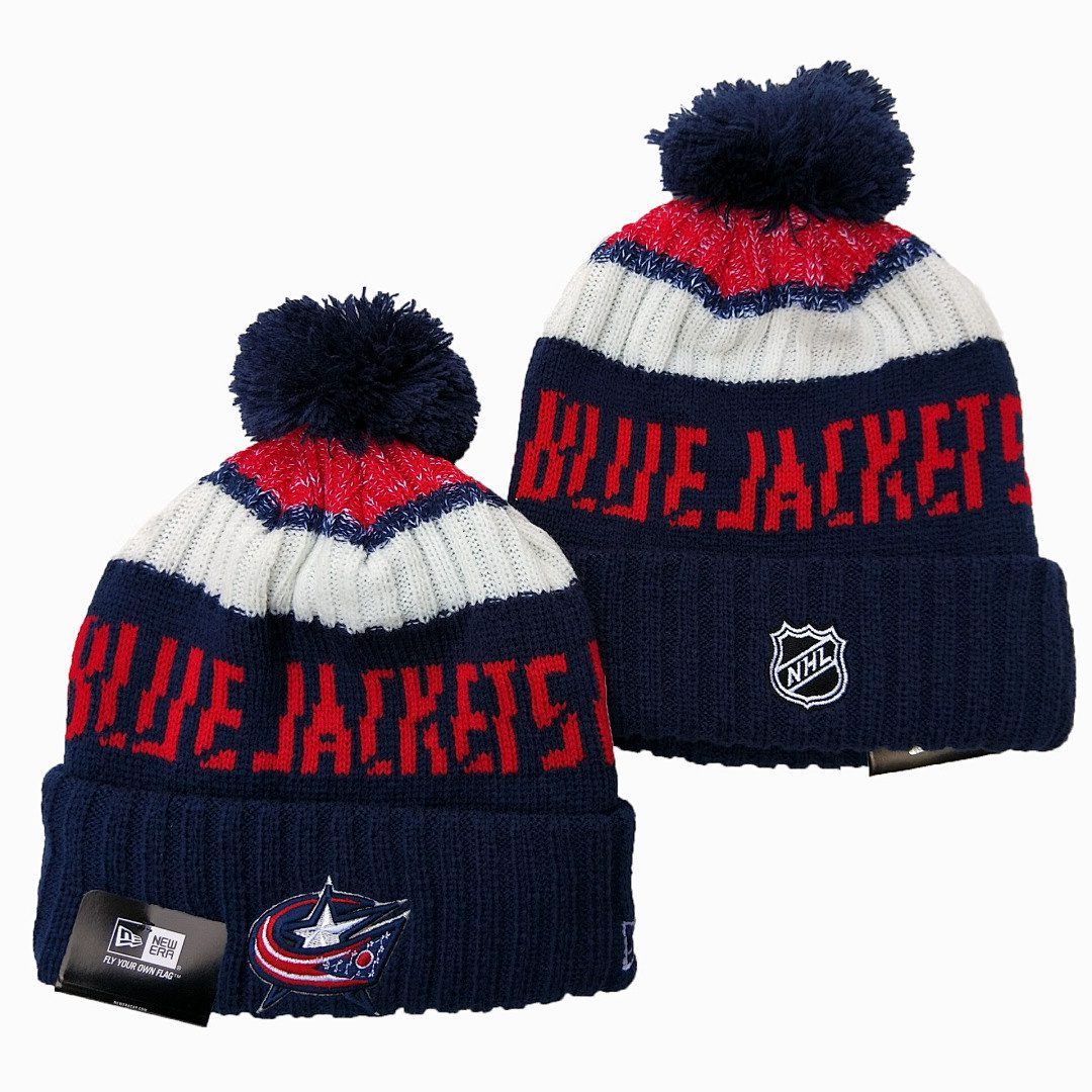 Navy/White/Red Hockey Beanie