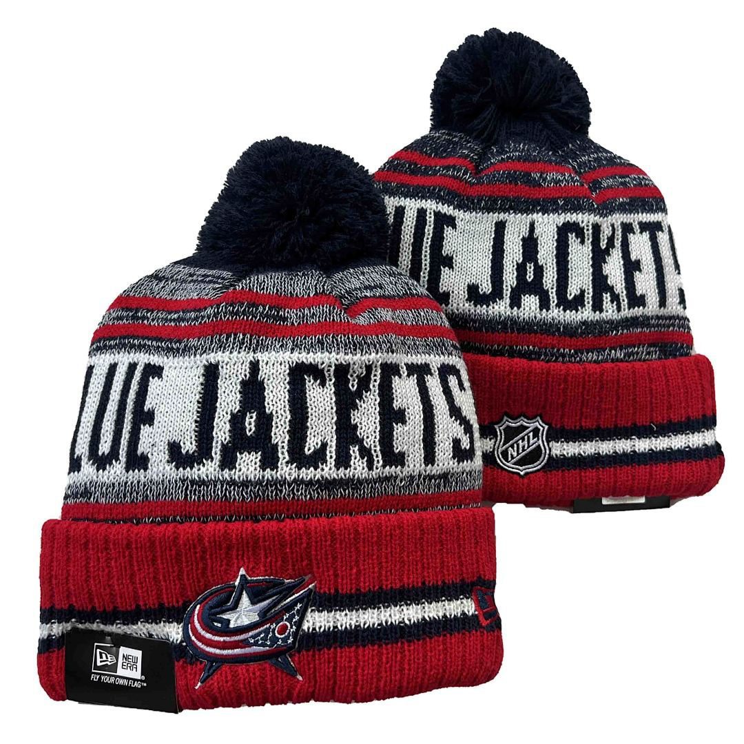 Black/White/Red Hockey Beanie