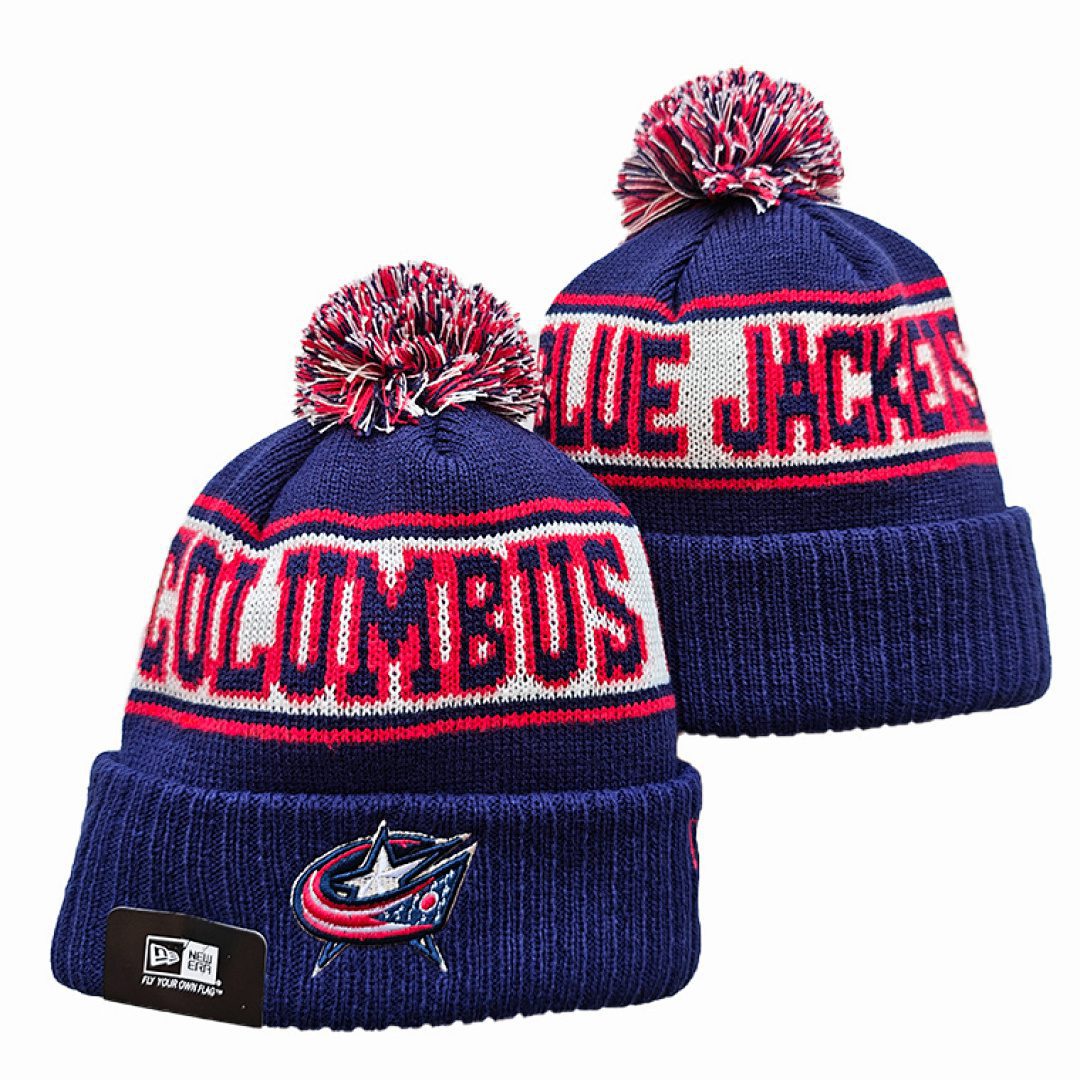Navy/Red/White Hockey Beanie
