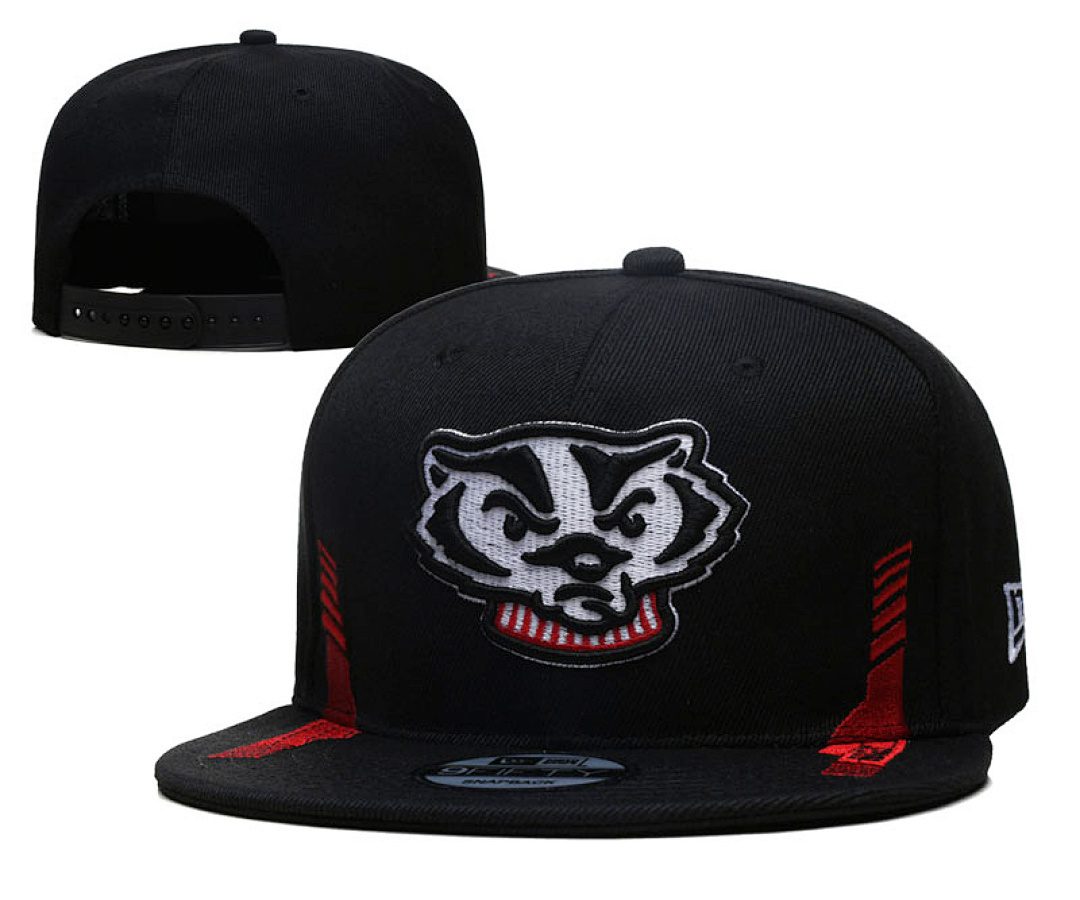 Black/Red College Football Hat