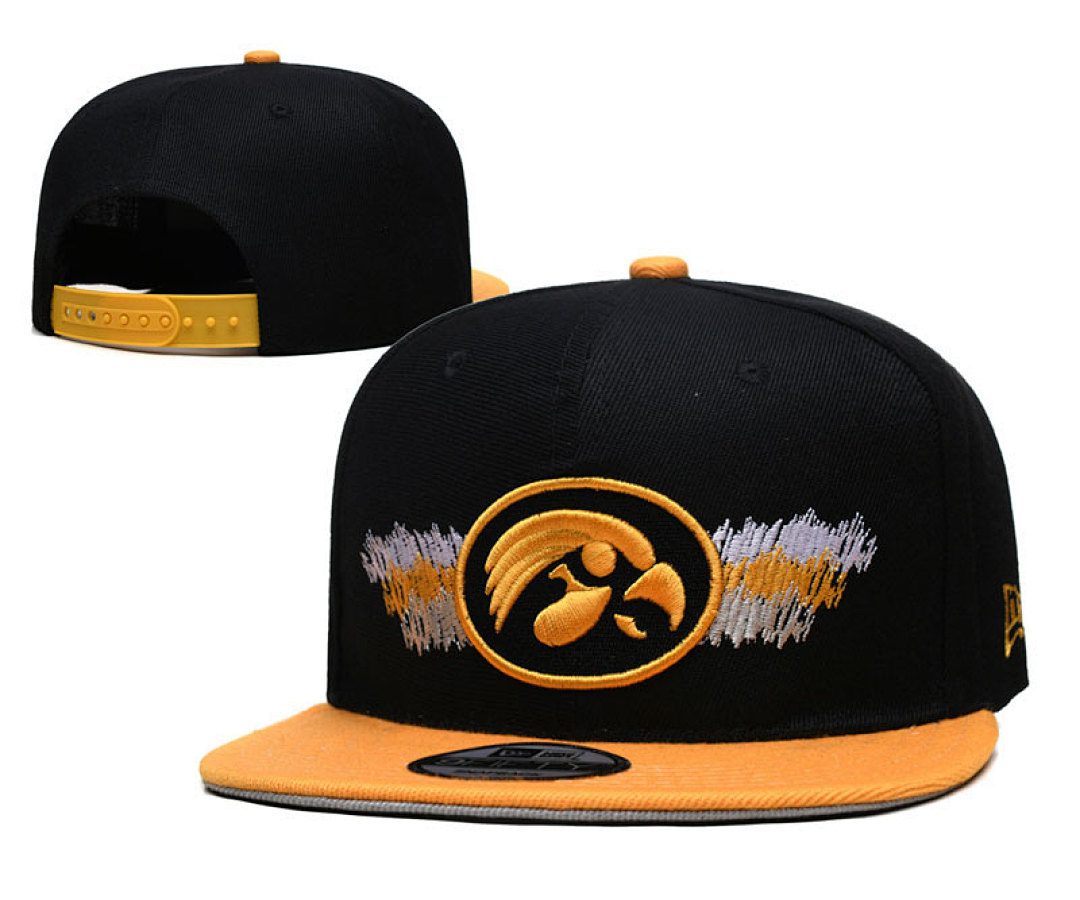 Black/Gold College Football Hat