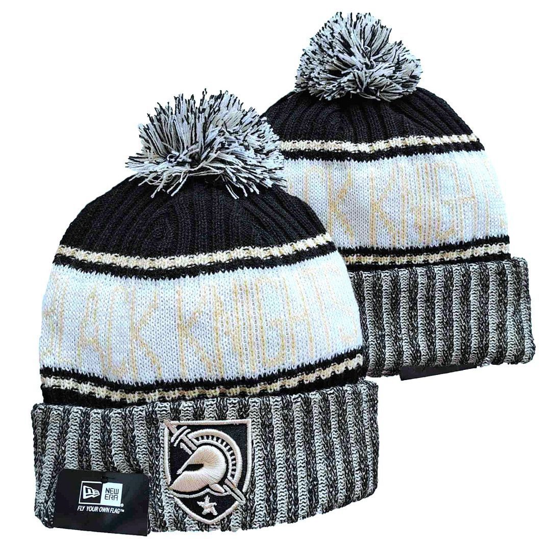 Black/Gray/White College Football Beanie