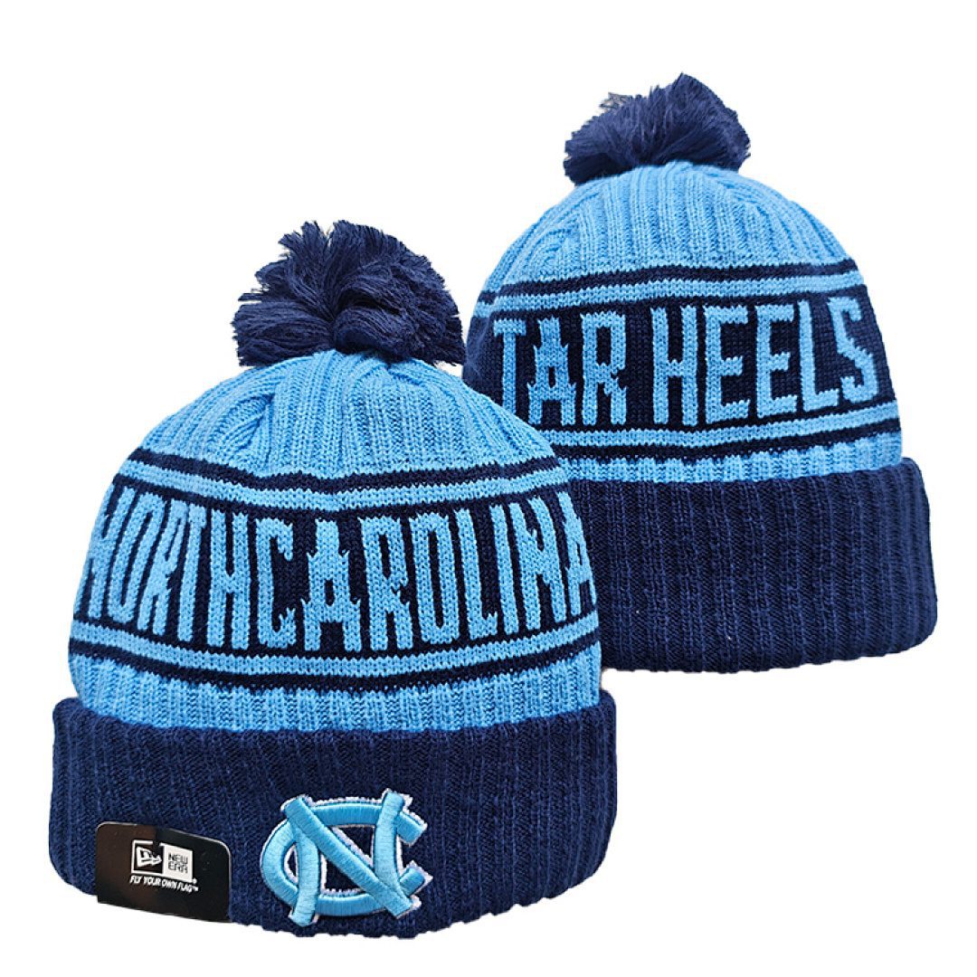 Light Blue/Navy College Football Beanie