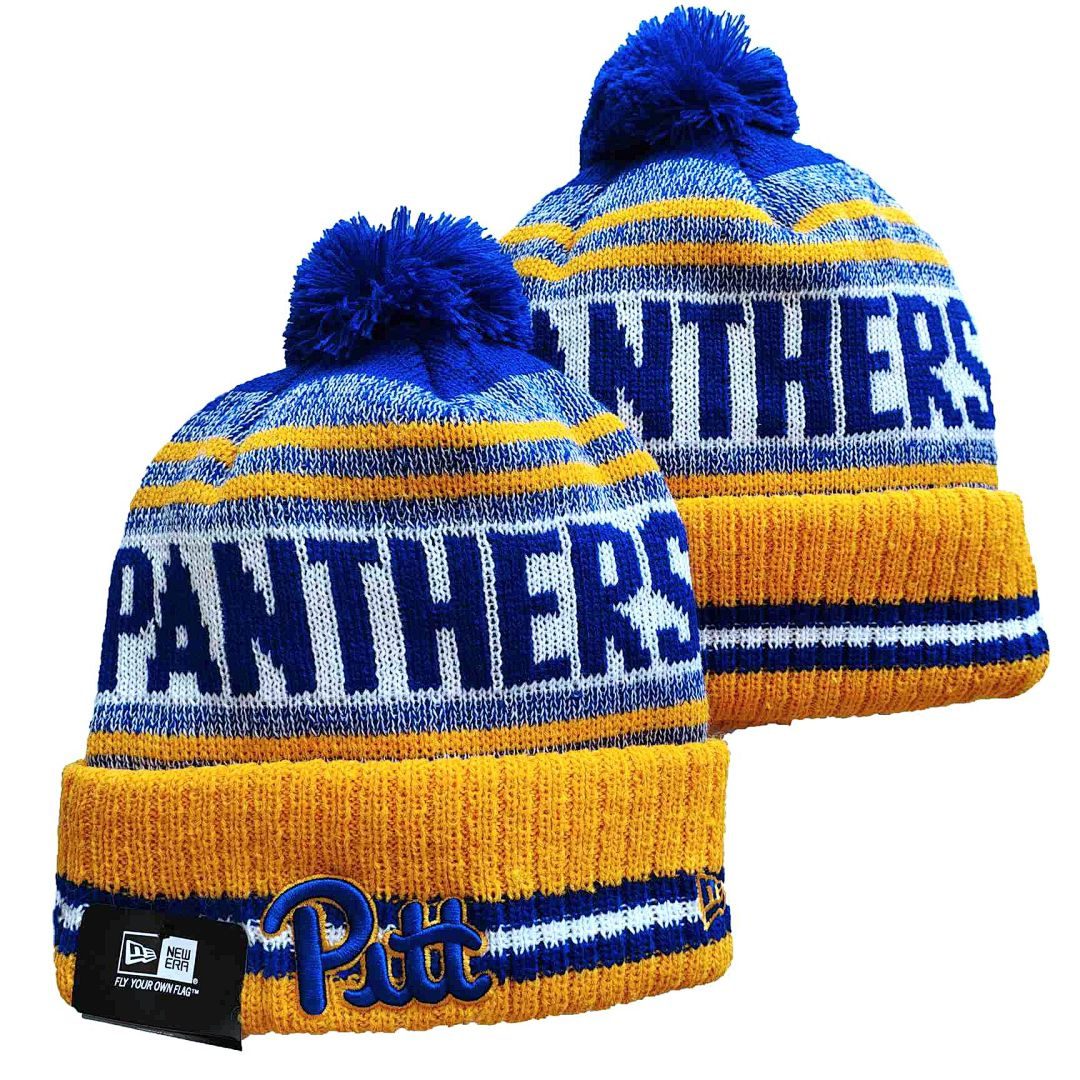 Gold/Blue/White College Football Beanie
