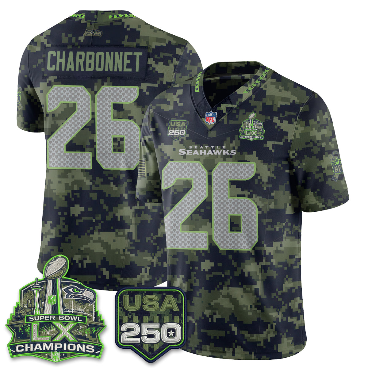 Navy Camo - Zach Charbonnet