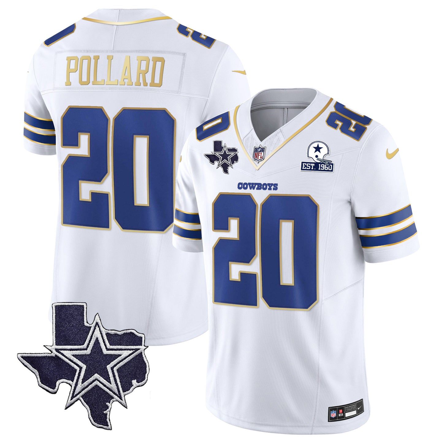 White Gold Trim - Tony Pollard