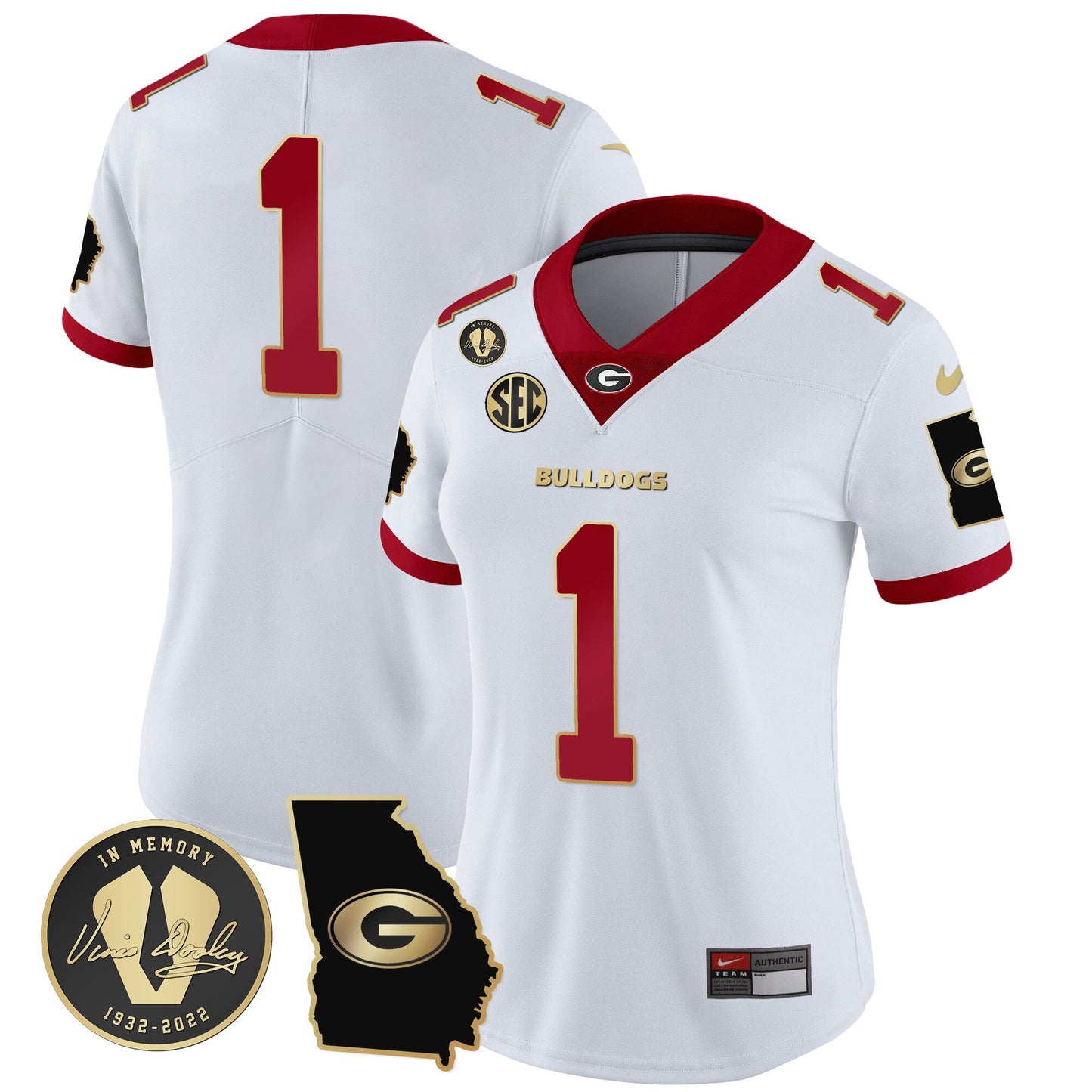 White Gold Trim - #1 Team