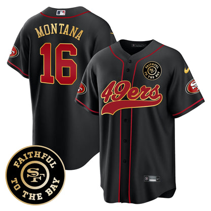 Black Gold Trim - Joe Montana